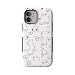 I'm With Her | Black & White Boobs Case iPhone Case get.casely 