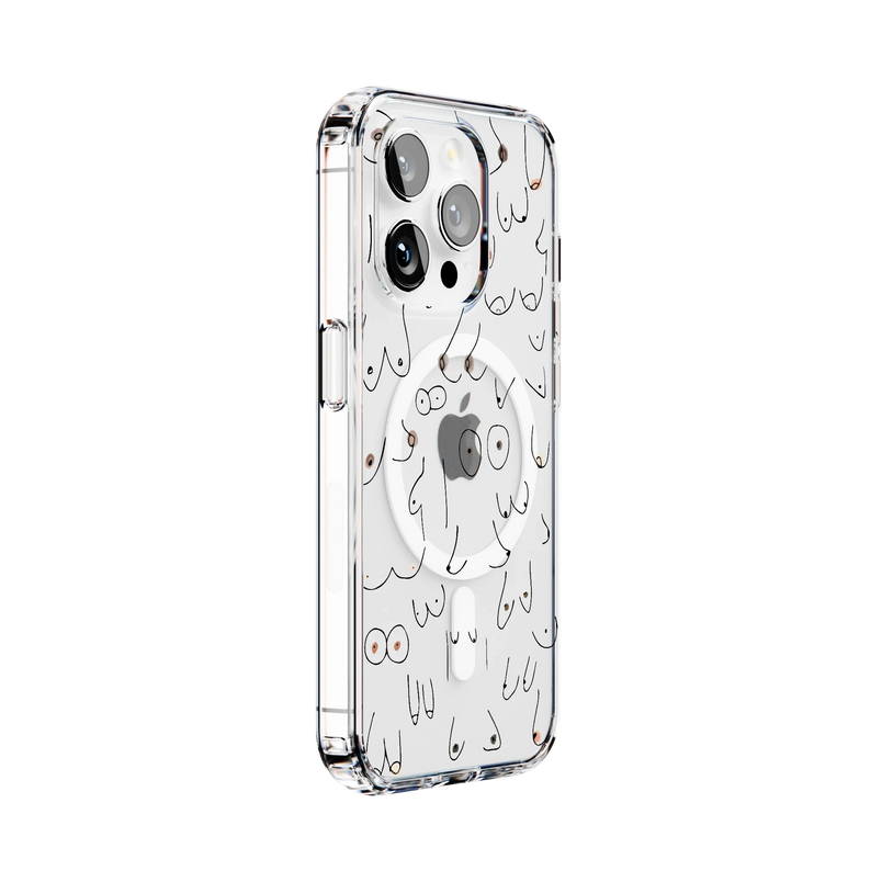 I'm With Her | Black & White Boobs Case iPhone Case get.casely 
