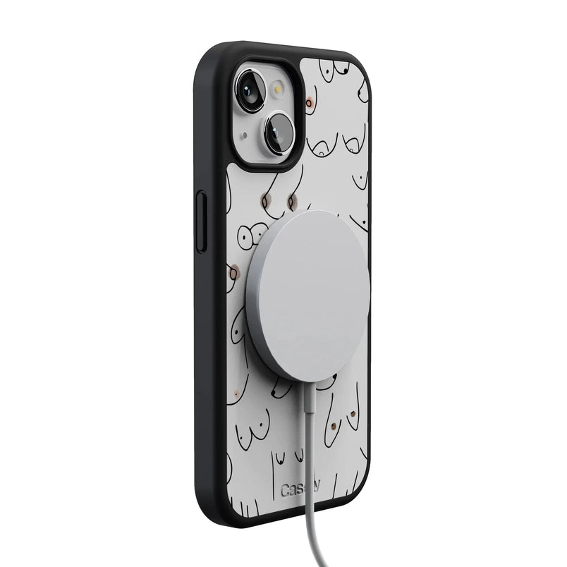 I'm With Her | Black & White Boobs Case iPhone Case get.casely 