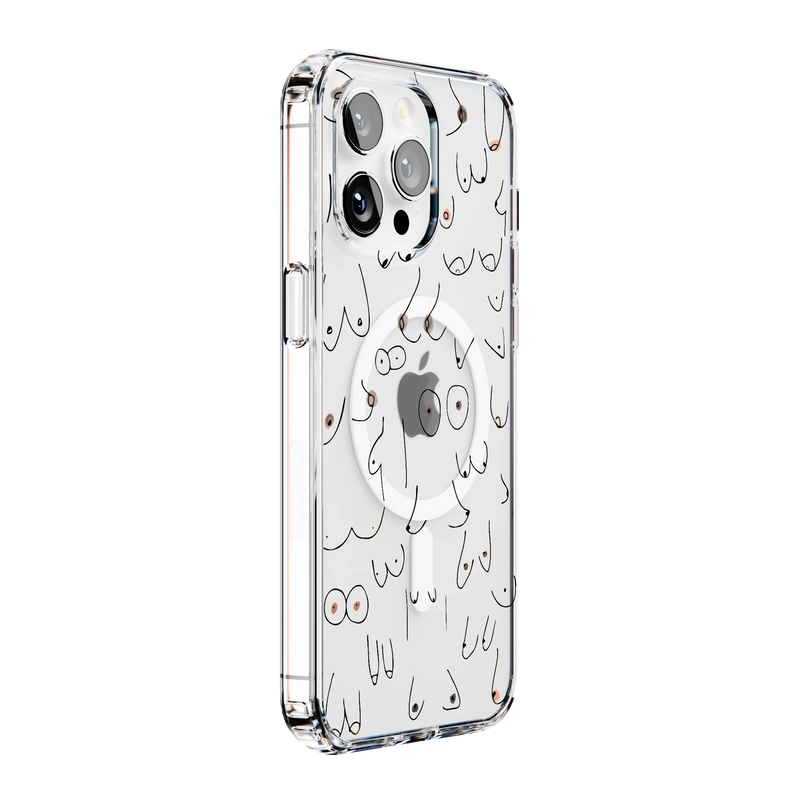 I'm With Her | Black & White Boobs Case iPhone Case get.casely 