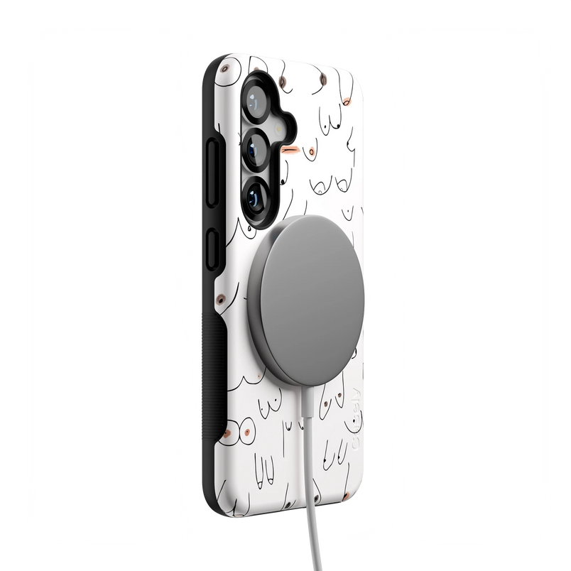 I'm With Her | Black & White Boobs Case iPhone Case get.casely 