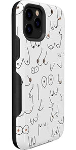 I'm With Her | Black & White Boobs Case iPhone Case get.casely 