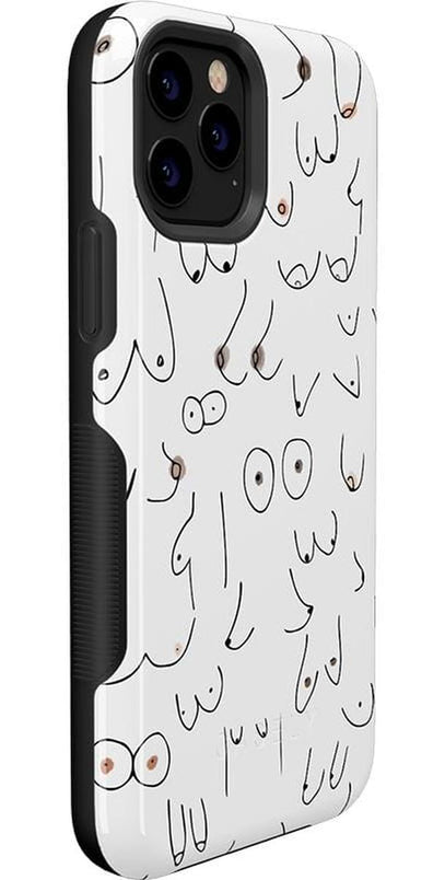 I'm With Her | Black & White Boobs Case iPhone Case get.casely 