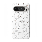 I'm With Her | Black & White Boobs Case iPhone Case get.casely 