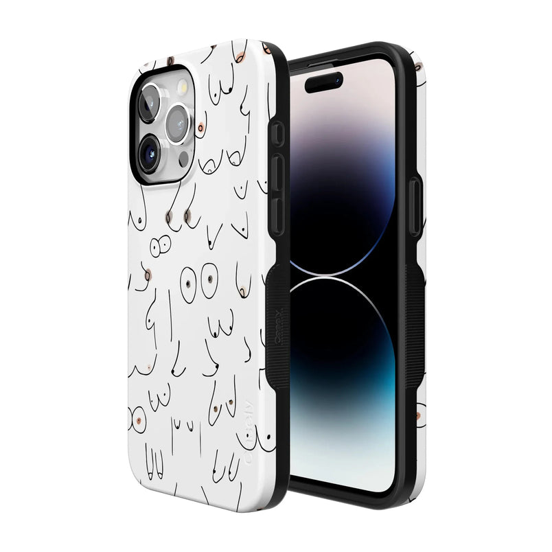 I'm With Her | Black & White Boobs Case iPhone Case get.casely 