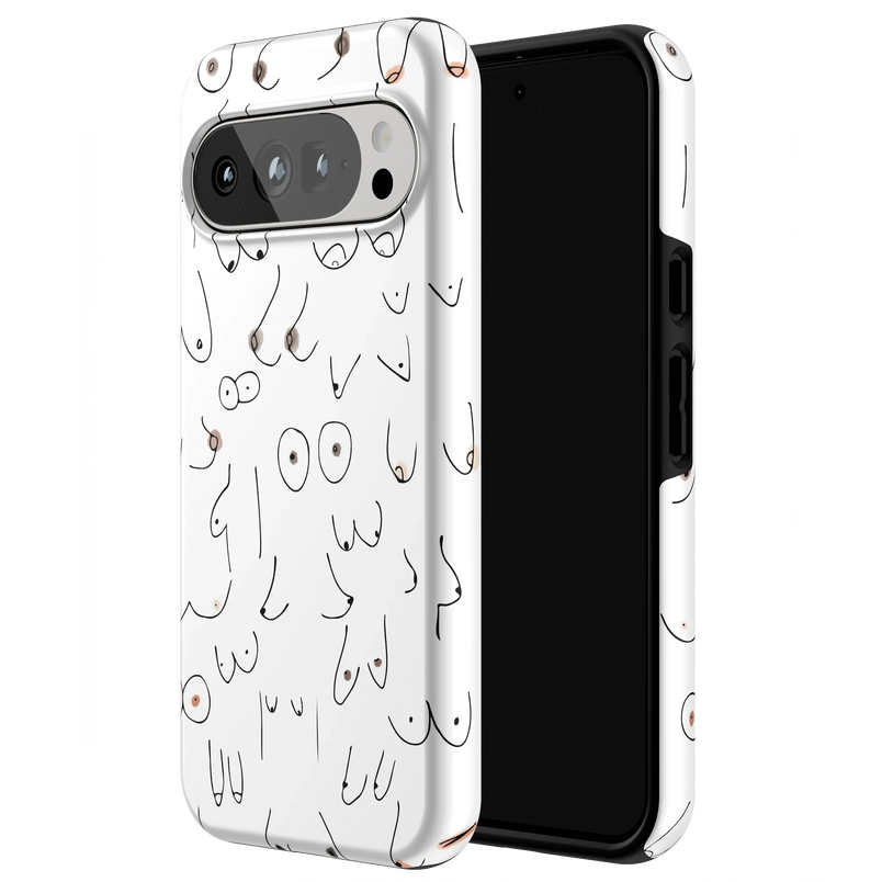 I'm With Her | Black & White Boobs Case iPhone Case get.casely 