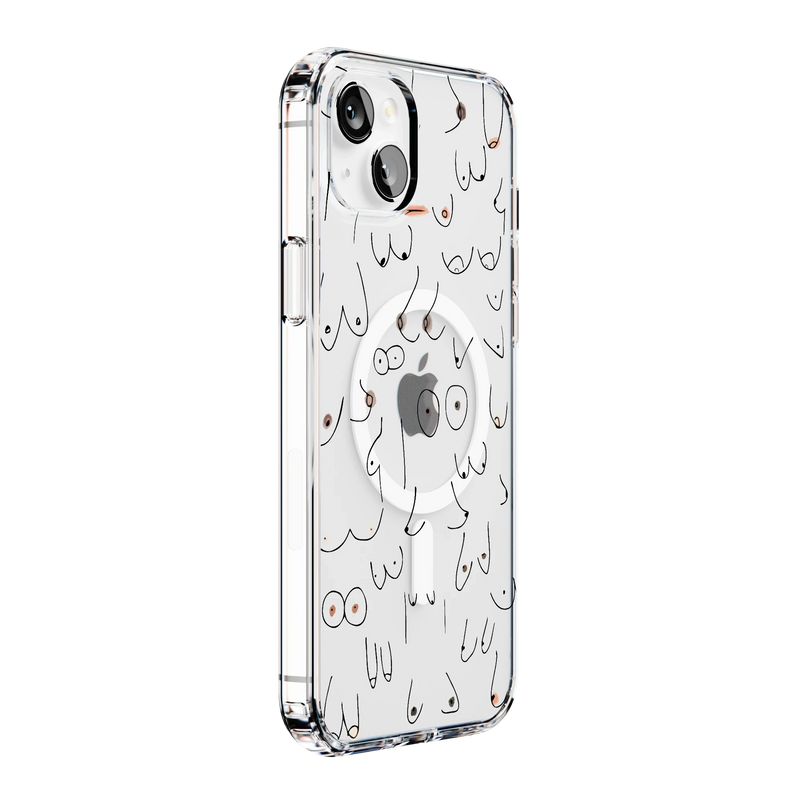 I'm With Her | Black & White Boobs Case iPhone Case get.casely 
