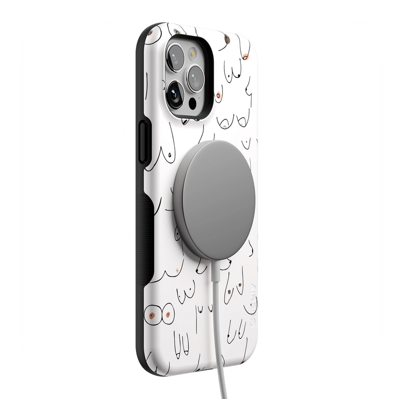 I'm With Her | Black & White Boobs Case iPhone Case get.casely 