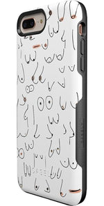 I'm With Her | Black & White Boobs Case iPhone Case get.casely 
