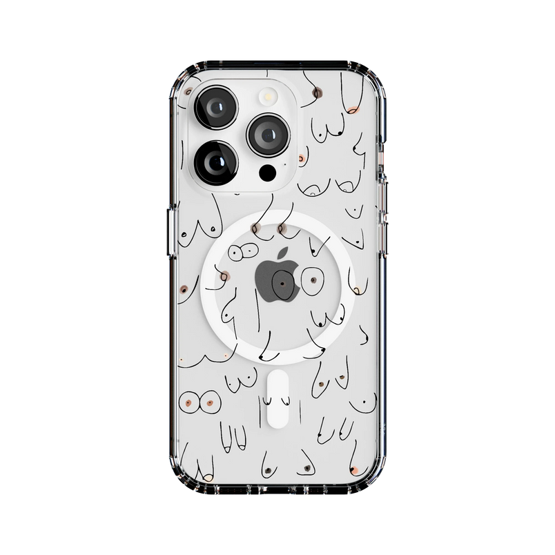 I'm With Her | Black & White Boobs Case iPhone Case get.casely 
