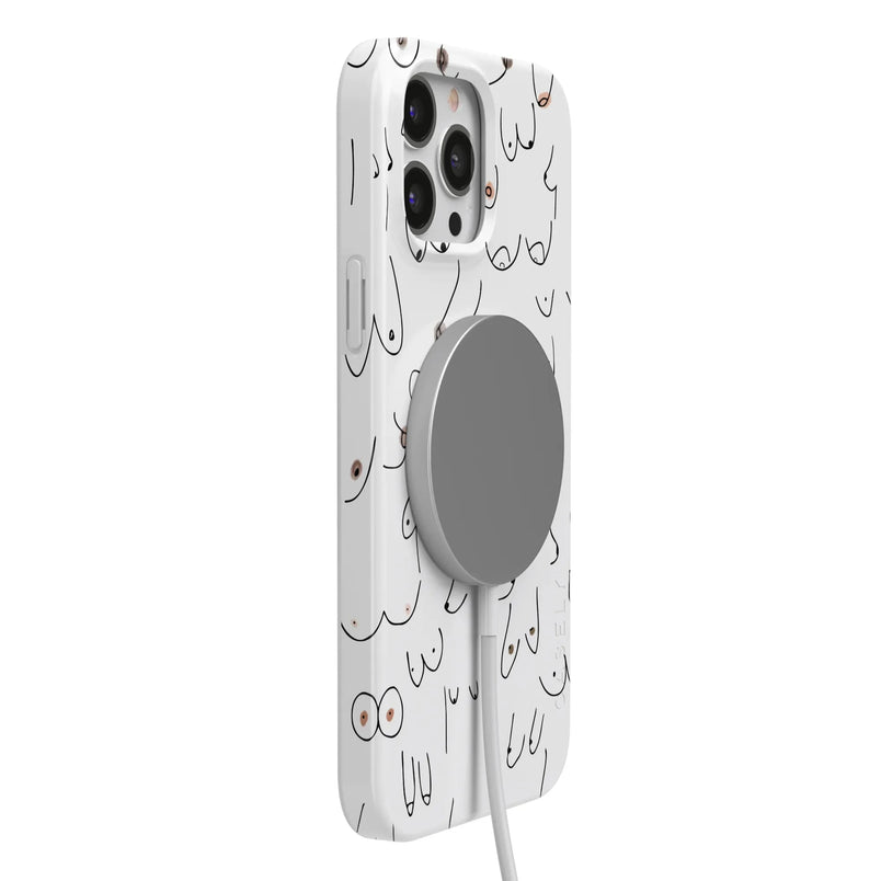 I'm With Her | Black & White Boobs Case iPhone Case get.casely 