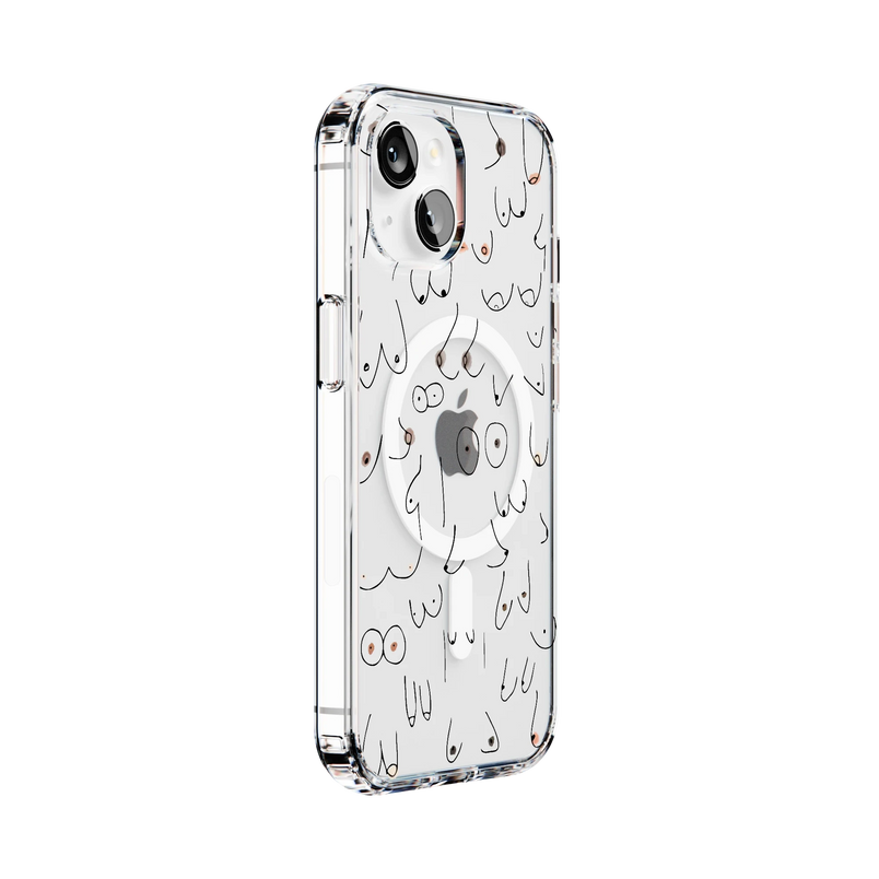 I'm With Her | Black & White Boobs Case iPhone Case get.casely 
