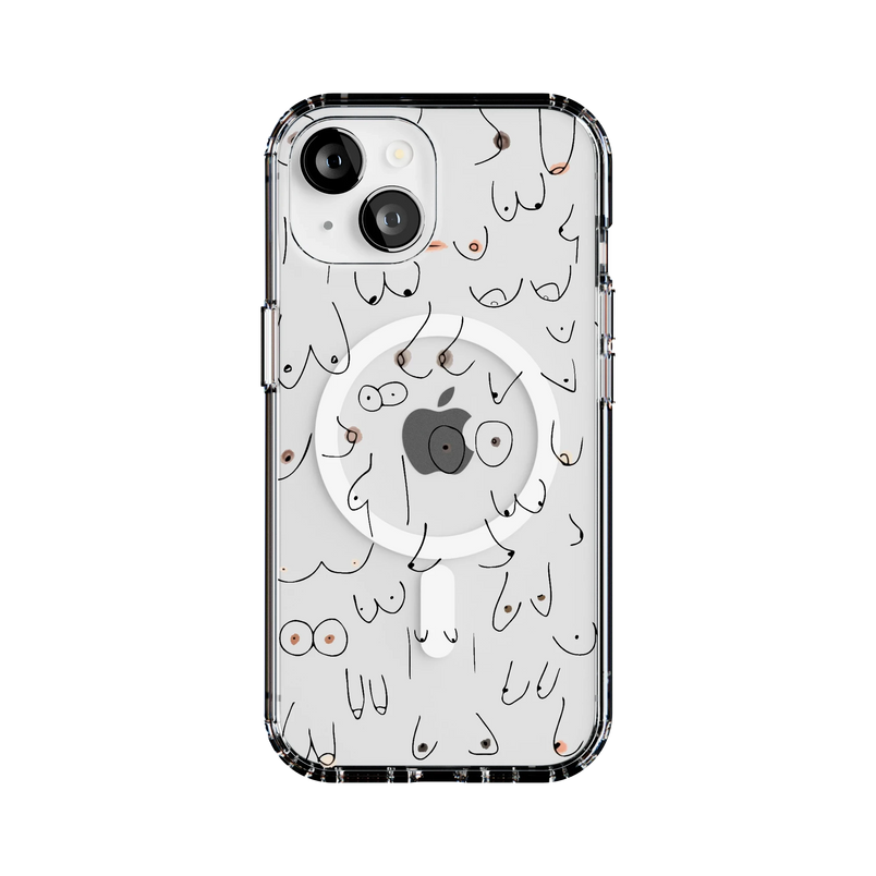 I'm With Her | Black & White Boobs Case iPhone Case get.casely 