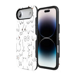 I'm With Her | Black & White Boobs Case iPhone Case get.casely 