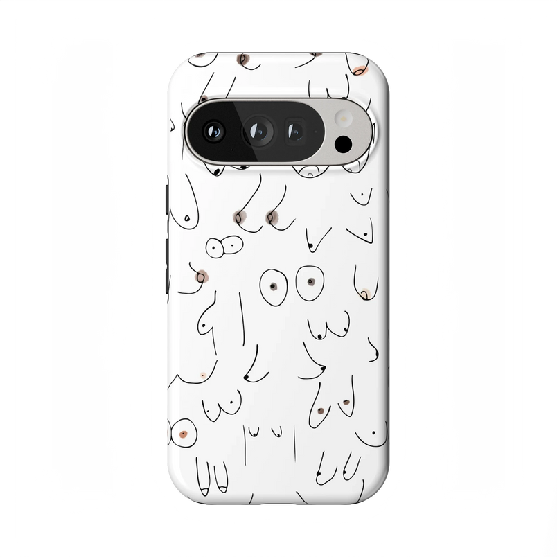 I'm With Her | Black & White Boobs Case iPhone Case get.casely 