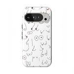 I'm With Her | Black & White Boobs Case iPhone Case get.casely 
