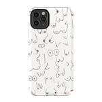 I'm With Her | Black & White Boobs Case iPhone Case get.casely 