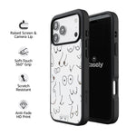 I'm With Her | Black & White Boobs Case iPhone Case get.casely 