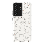 I'm With Her | Black & White Boobs Case iPhone Case get.casely 