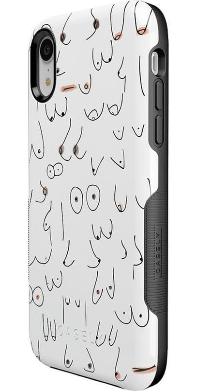 I'm With Her | Black & White Boobs Case iPhone Case get.casely 
