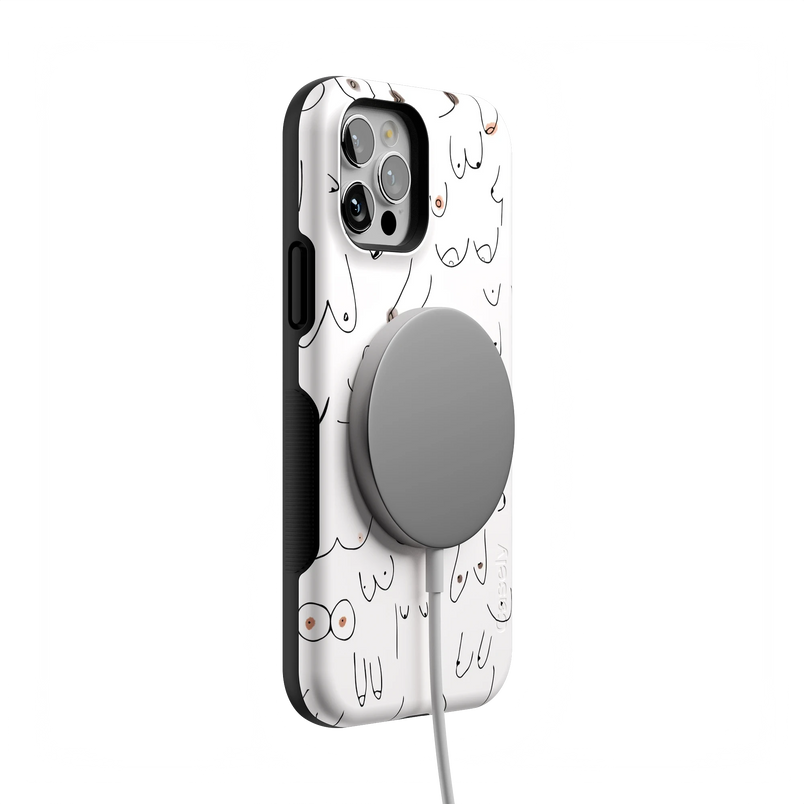 I'm With Her | Black & White Boobs Case iPhone Case get.casely 