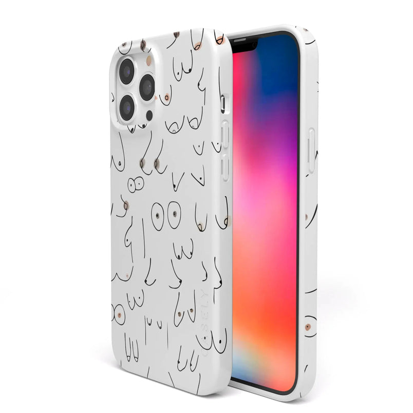 I'm With Her | Black & White Boobs Case iPhone Case get.casely 