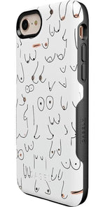 I'm With Her | Black & White Boobs Case iPhone Case get.casely 