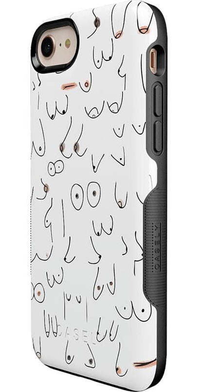 I'm With Her | Black & White Boobs Case iPhone Case get.casely 