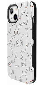 I'm With Her | Black & White Boobs Case iPhone Case get.casely 