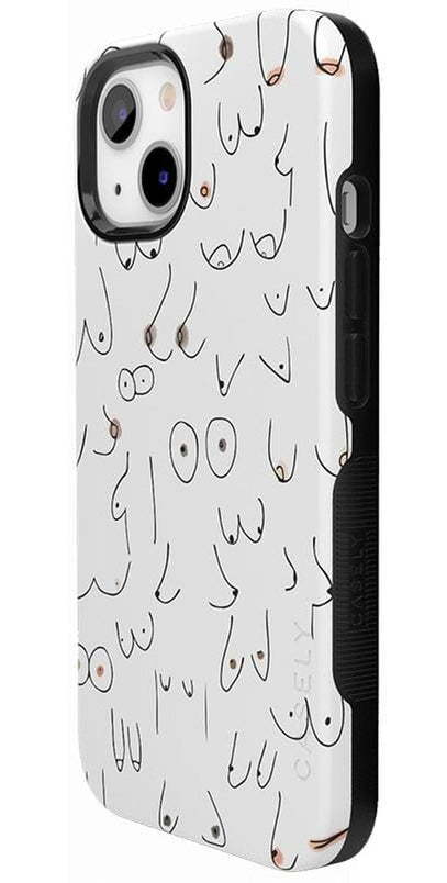 I'm With Her | Black & White Boobs Case iPhone Case get.casely 