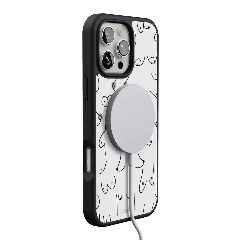 I'm With Her | Black & White Boobs Case iPhone Case get.casely 