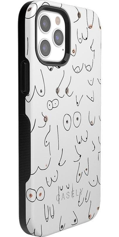I'm With Her | Black & White Boobs Case iPhone Case get.casely 