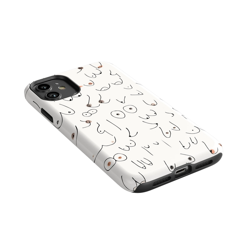 I'm With Her | Black & White Boobs Case iPhone Case get.casely 