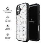 I'm With Her | Black & White Boobs Case iPhone Case get.casely 