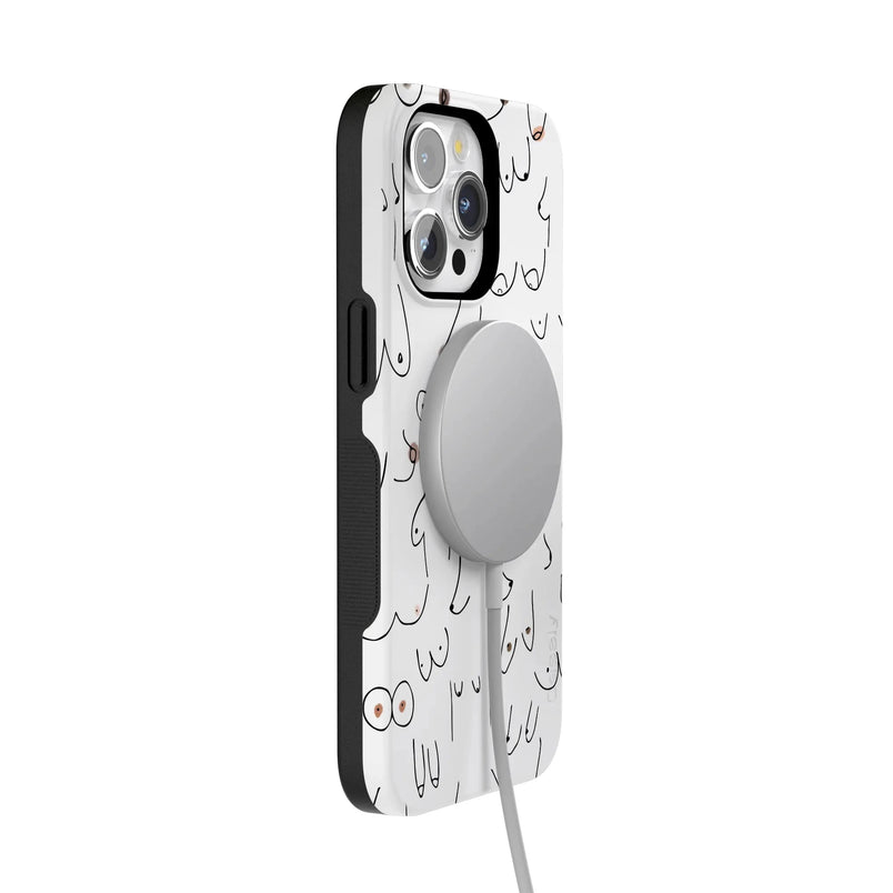 I'm With Her | Black & White Boobs Case iPhone Case get.casely 