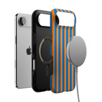 Go New York | Blue & Orange Stripes Case