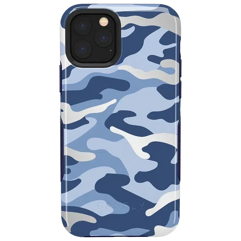 In Formation | Metallic Blue Camo Case iPhone Case get.casely Bold iPhone 11 Pro 