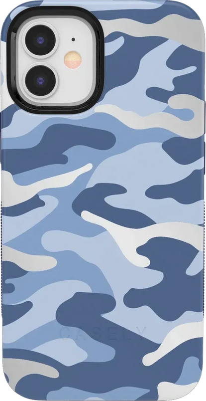In Formation | Metallic Blue Camo Case iPhone Case get.casely Bold iPhone 12 Mini 