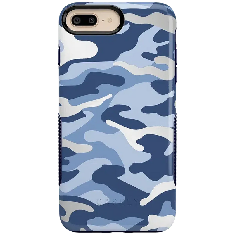 In Formation | Metallic Blue Camo Case iPhone Case get.casely Bold iPhone 6/7/8 Plus 