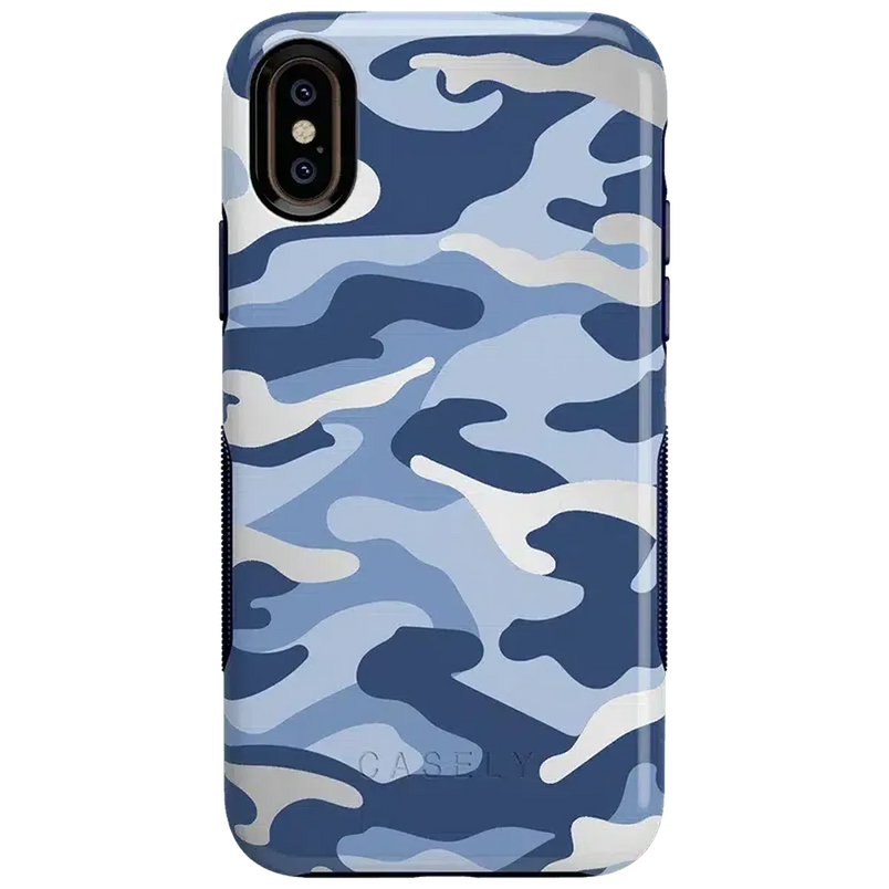 In Formation | Metallic Blue Camo Case iPhone Case get.casely Bold iPhone XS Max 