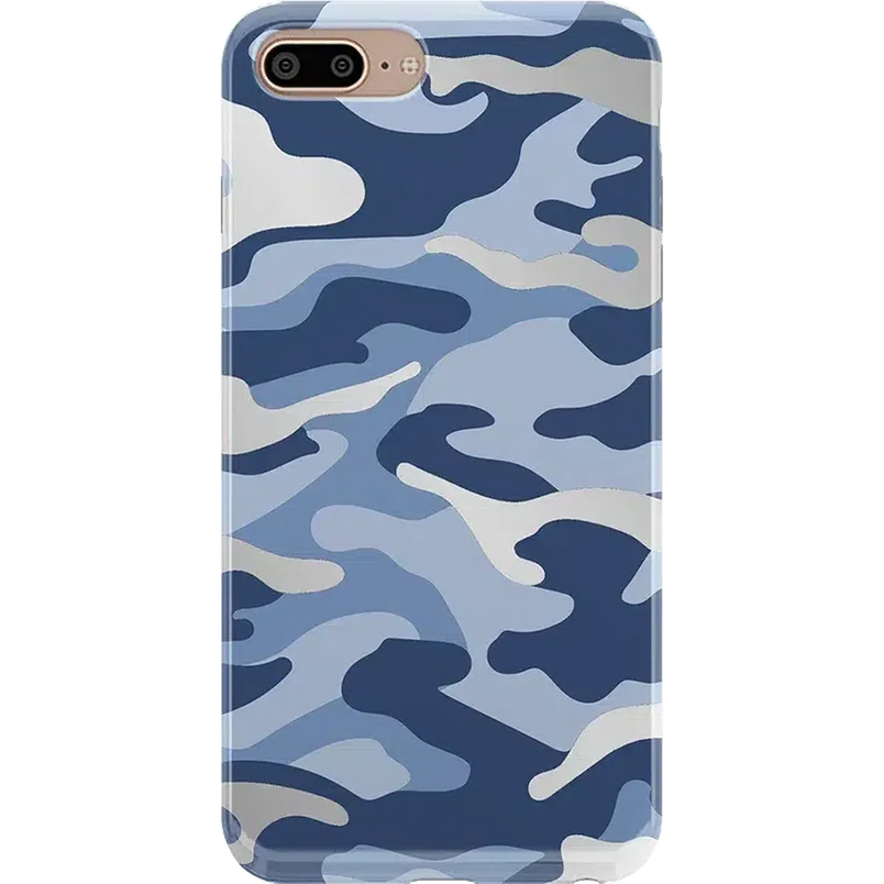 In Formation | Metallic Blue Camo Case iPhone Case get.casely Classic iPhone 6/7/8 Plus 