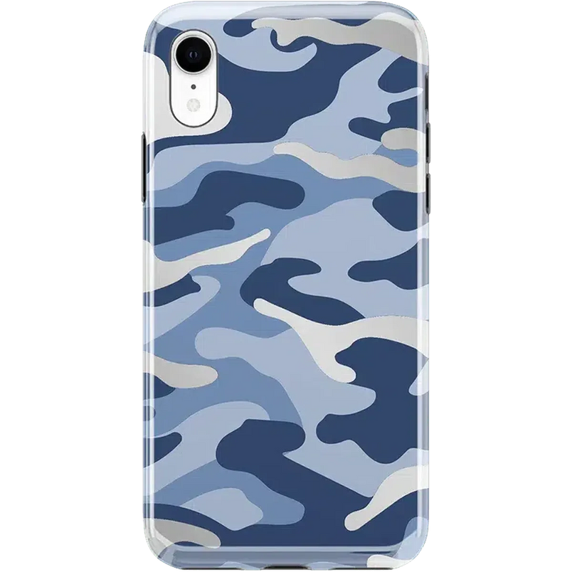 In Formation | Metallic Blue Camo Case iPhone Case get.casely Classic iPhone XR 