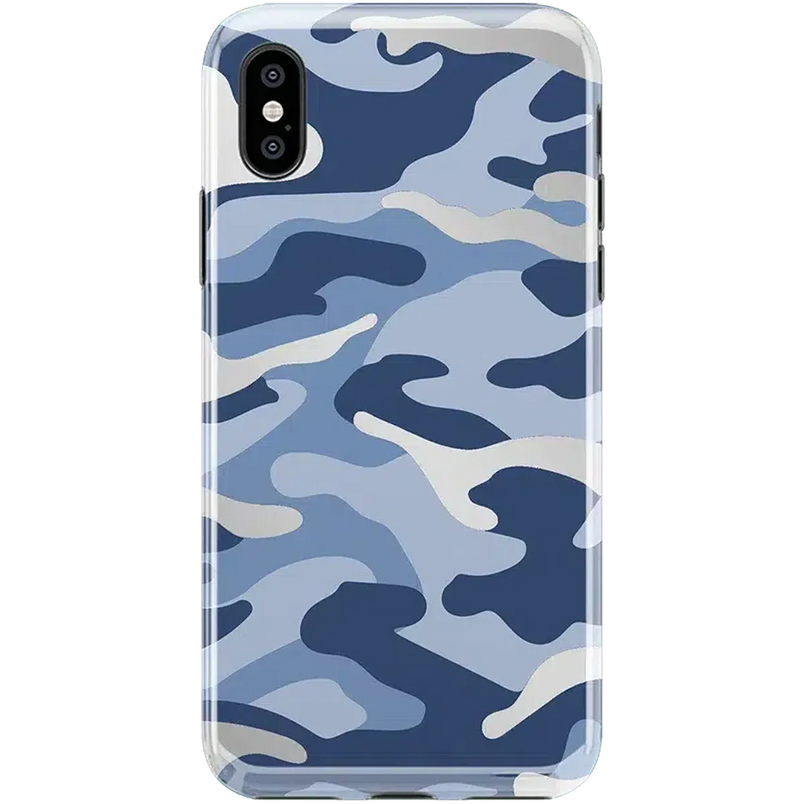 In Formation | Metallic Blue Camo Case iPhone Case get.casely Classic iPhone X / XS 