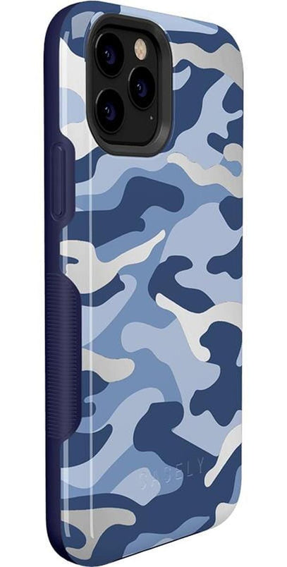 In Formation | Metallic Blue Camo Case iPhone Case get.casely 