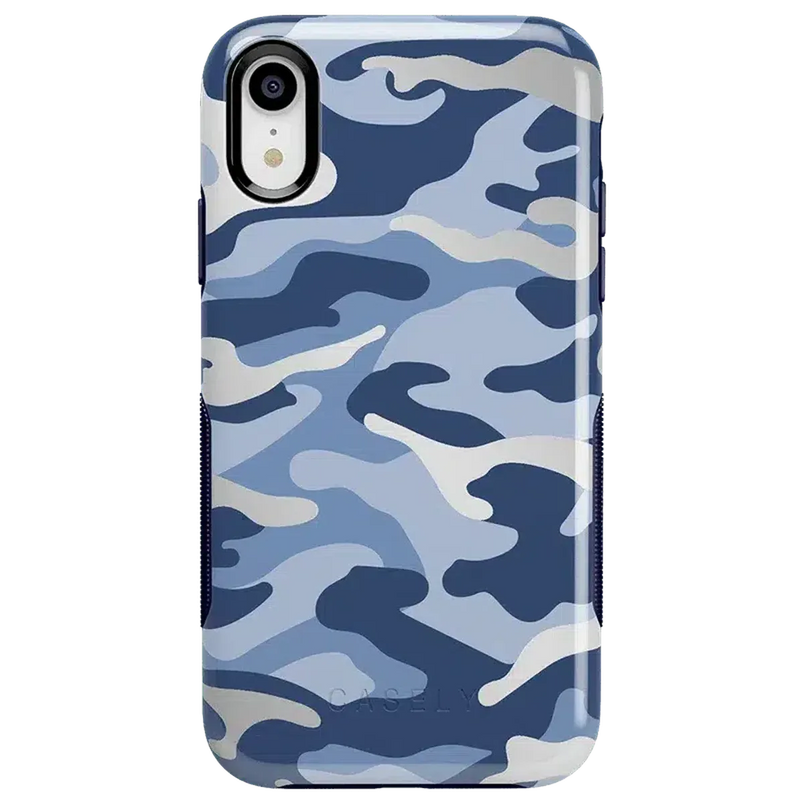 In Formation | Metallic Blue Camo Case iPhone Case get.casely 