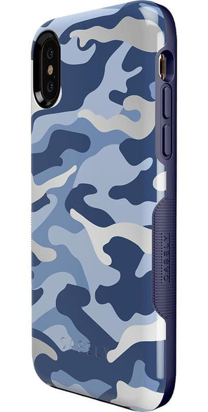 In Formation | Metallic Blue Camo Case iPhone Case get.casely 