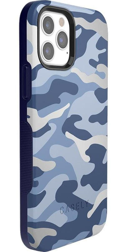 In Formation | Metallic Blue Camo Case iPhone Case get.casely 