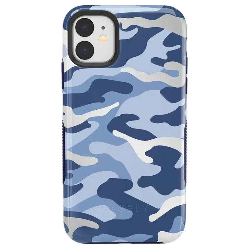 In Formation | Metallic Blue Camo Case iPhone Case get.casely 