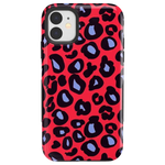 Into the Wild | Red & Blue Leopard Print Case iPhone Case get.casely Bold iPhone 11 