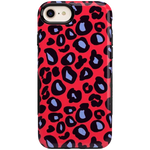 Into the Wild | Red & Blue Leopard Print Case iPhone Case get.casely Bold iPhone 6/7/8 